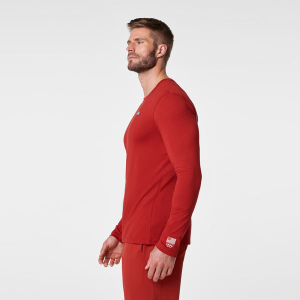 Men's Team USA Red FIGS x Team USA Graphic - Long-Sleeve Underscrub