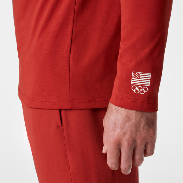 Men's Team USA Red FIGS x Team USA Graphic - Long-Sleeve Underscrub