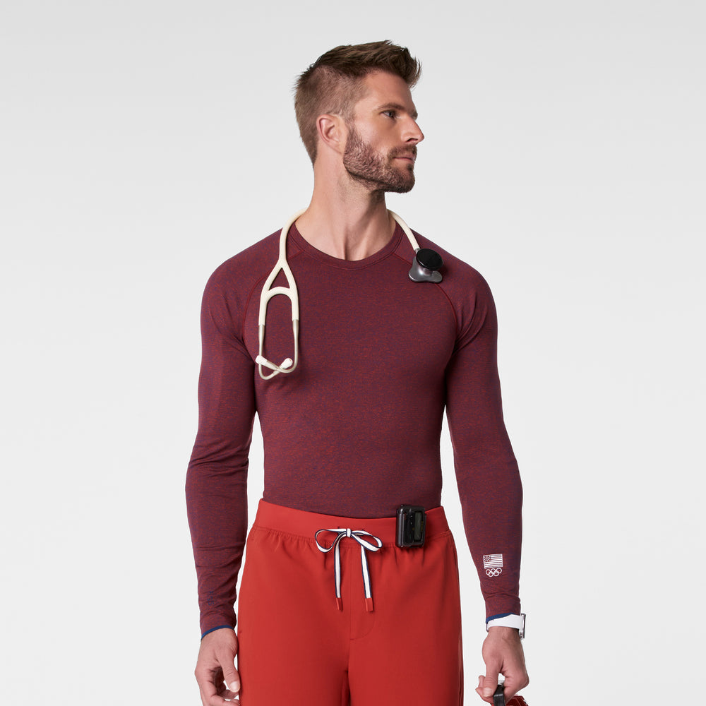 Men's Team USA Red FIGS x Team USA Makato  - Long-Sleeve Underscrub