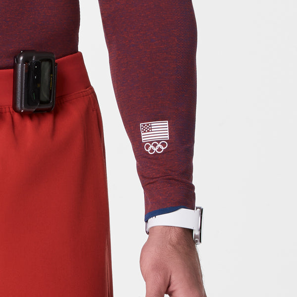 Men's Team USA Red FIGS x Team USA Makato  - Long-Sleeve Underscrub