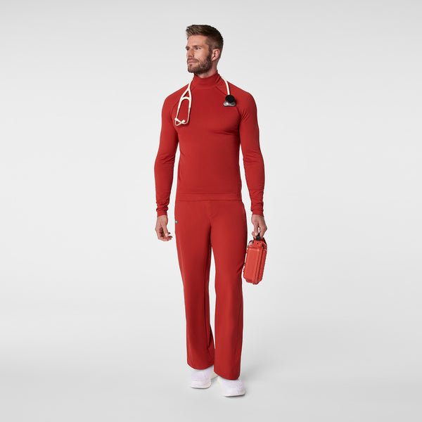 Men's Team USA Red FIGS x Team USA Mock-Neck - Long-Sleeve Underscrub