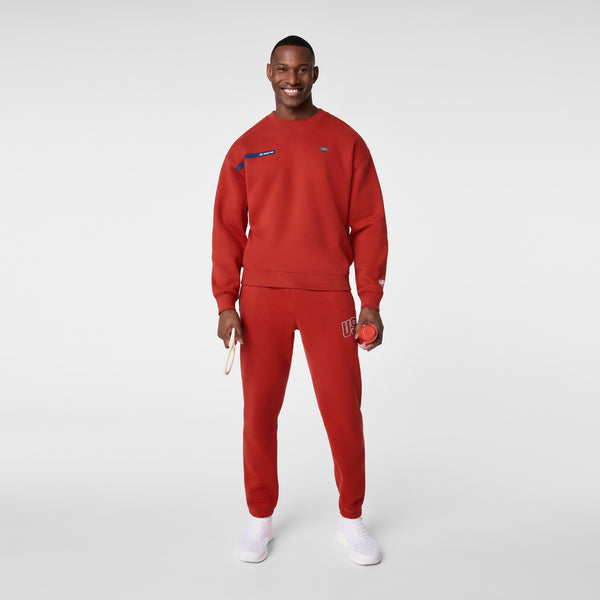 Men's Team USA Red FIGS x Team USA Crewneck Sweatshirt