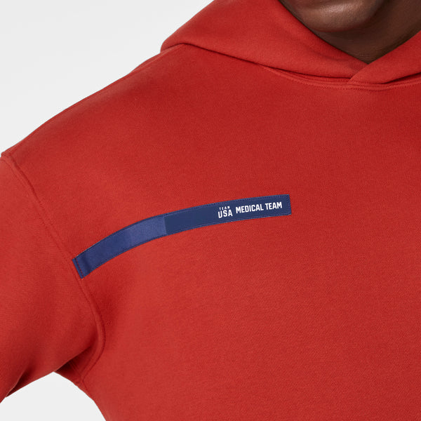 Men's Team USA Red FIGS x Team USA Hoodie Sweatshirt