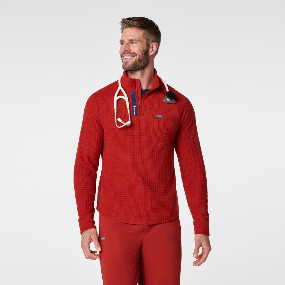 Men's Team USA Red FIGS x Team USA Fleece ¼ Zip Top™