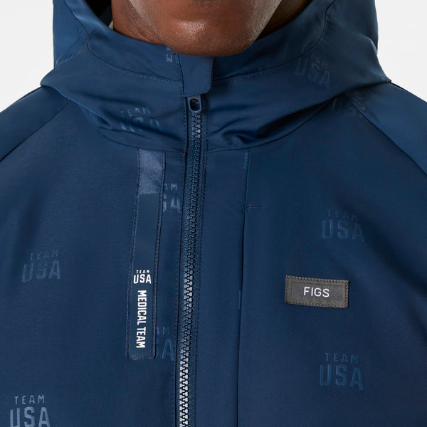 Men's Team USA Blue FIGS x Team USA On-Shift Stadium Jacket™