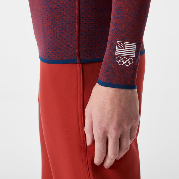 Women's Team USA Red FIGS x Team USA Salta  - Long-Sleeve Underscrub