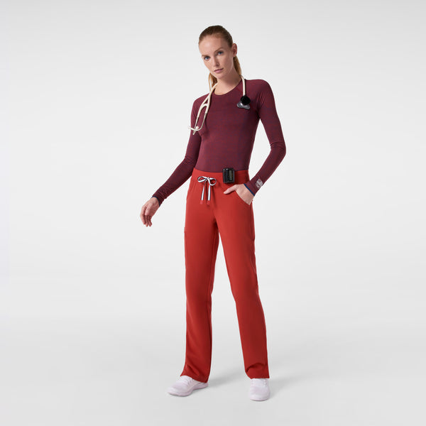 Women's Team USA Red FIGS x Team USA Salta  - Long-Sleeve Underscrub