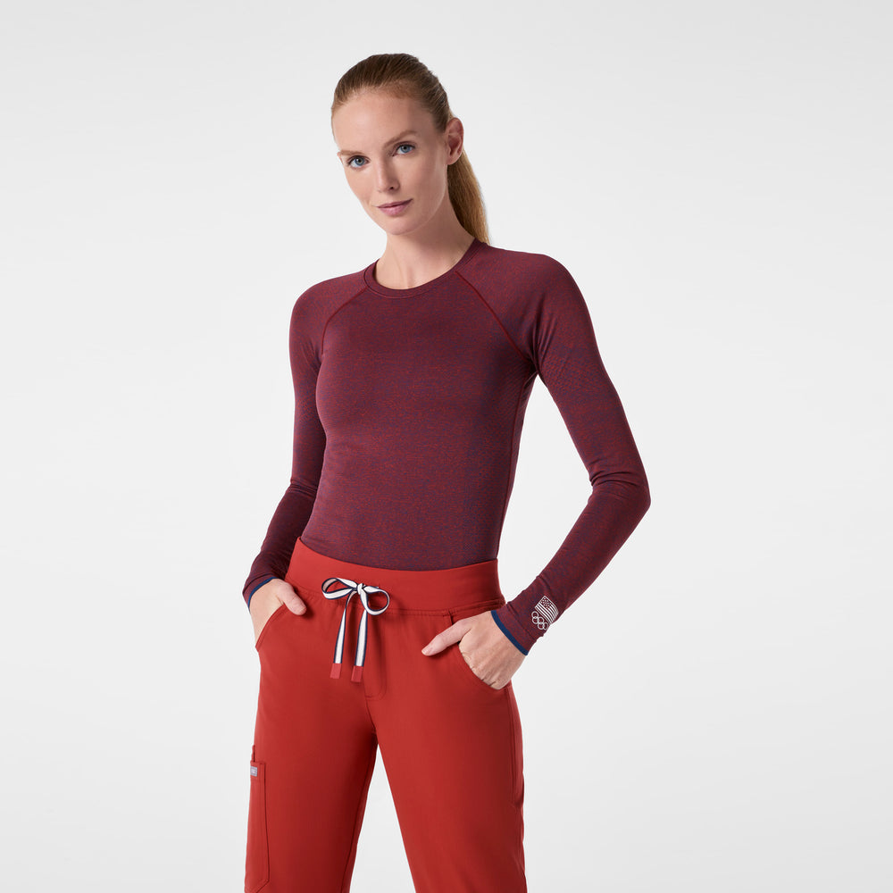 Women's Team USA Red FIGS x Team USA Salta  - Long-Sleeve Underscrub