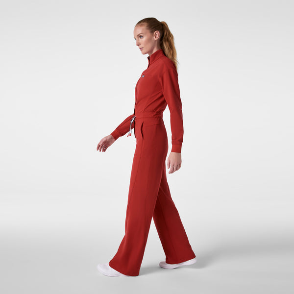 Women's Team USA Red FIGS x Team USA FIBREx Wide-Leg - Petite ScrubJumpsuit™