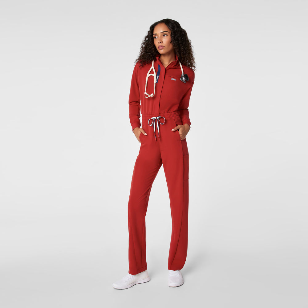 Women's Team USA Red FIGS x Team USA Straight-Leg - Scrubjumpsuit™