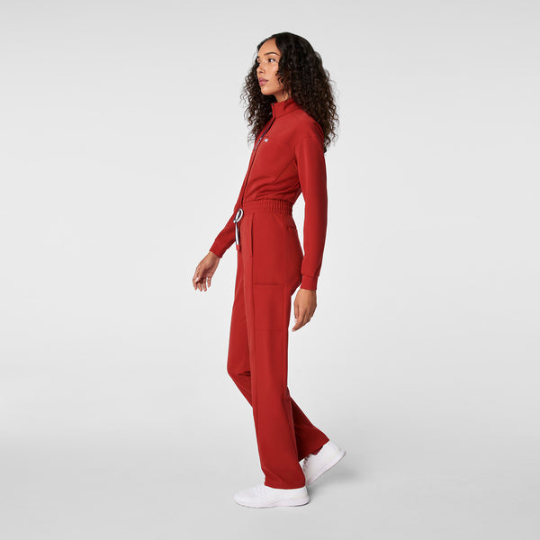 Women's Team USA Red FIGS x Team USA Straight-Leg - Petite Scrubjumpsuit™