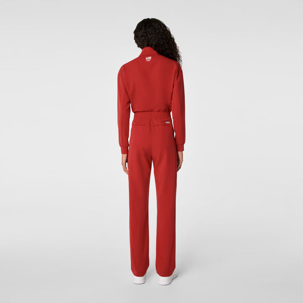 Women's Team USA Red FIGS x Team USA Straight-Leg - Petite Scrubjumpsuit™
