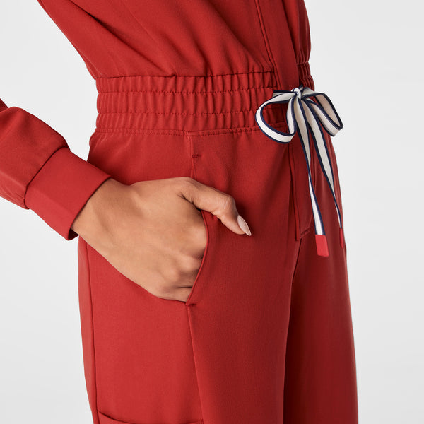 Women's Team USA Red FIGS x Team USA Straight-Leg - Petite Scrubjumpsuit™