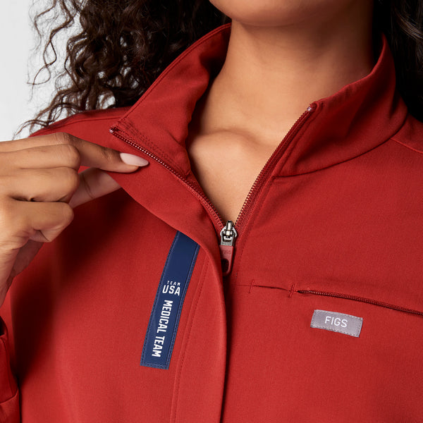 Women's Team USA Red FIGS x Team USA Straight-Leg - Petite Scrubjumpsuit™