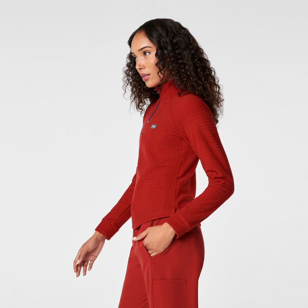 Women's Team USA Red FIGS x Team USA Fleece ¼ Zip Top™
