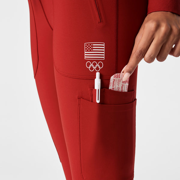 Women's Team USA Red FIGS x Team USA - ScrubLegging™
