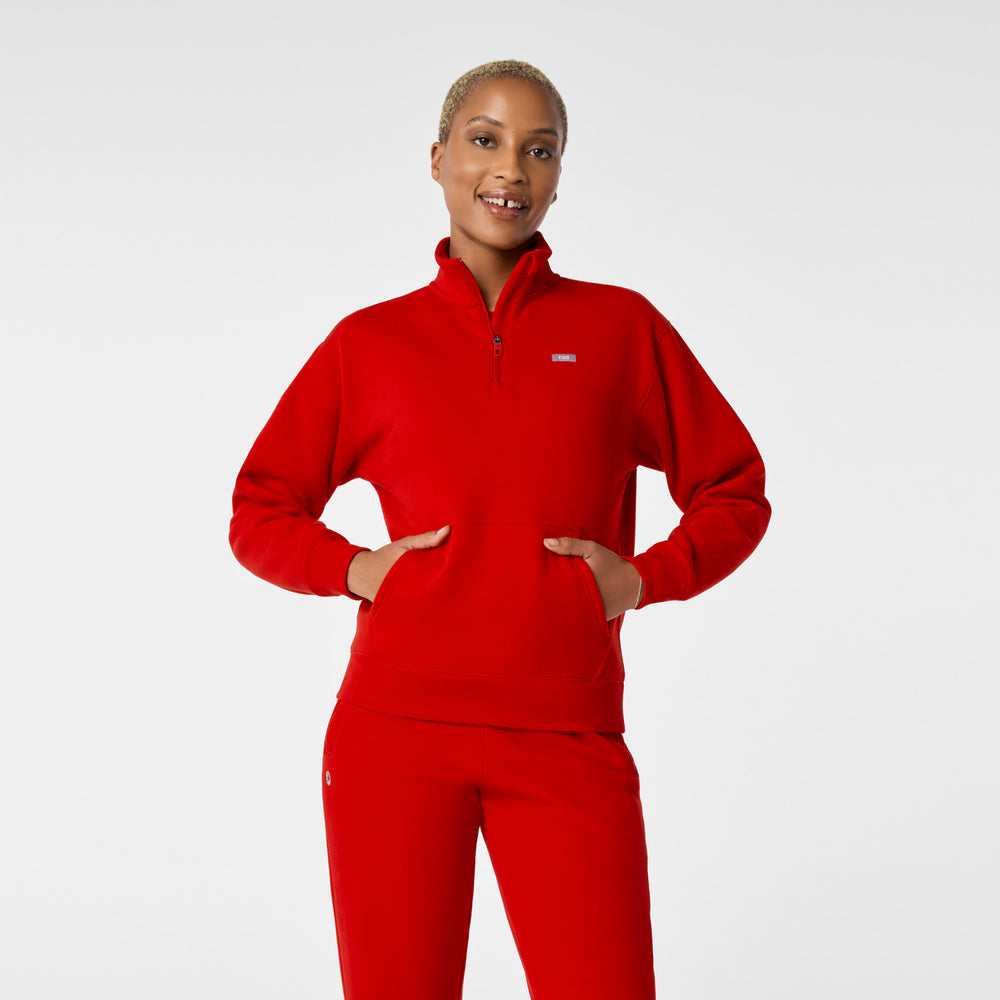 Women's Winning Red Off-Shift ¼ Zip - Sweatshirt™