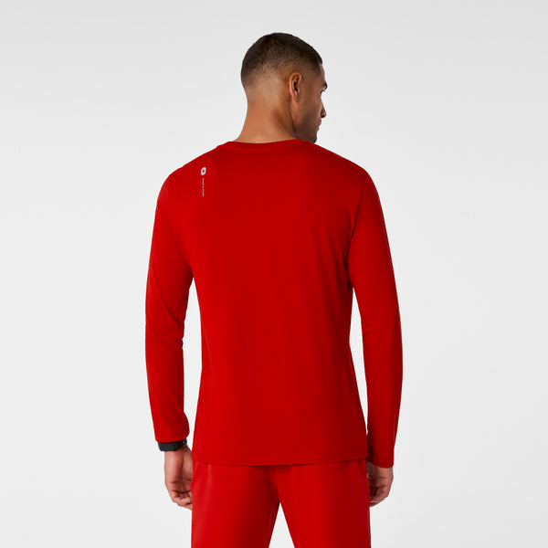 Men's Winning Red All What I Wanted For Christmas Is Automated Charting Graphic - Long-Sleeve Underscrub