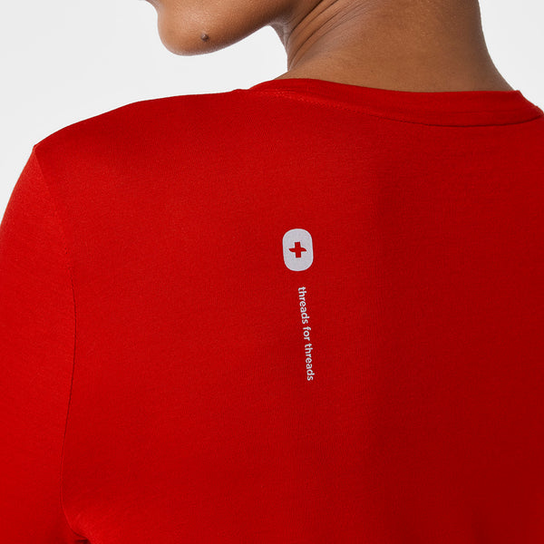 Women's Winning Red Apres Shift  - Long-Sleeve Underscrub