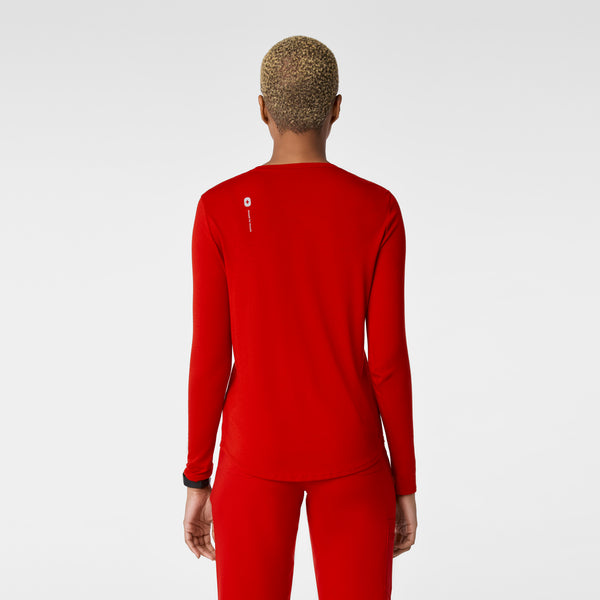 Women's Winning Red Apres Shift  - Long-Sleeve Underscrub