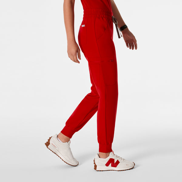 Women's Winning Red Uman Relaxed - Petite Jogger Scrub Pant
