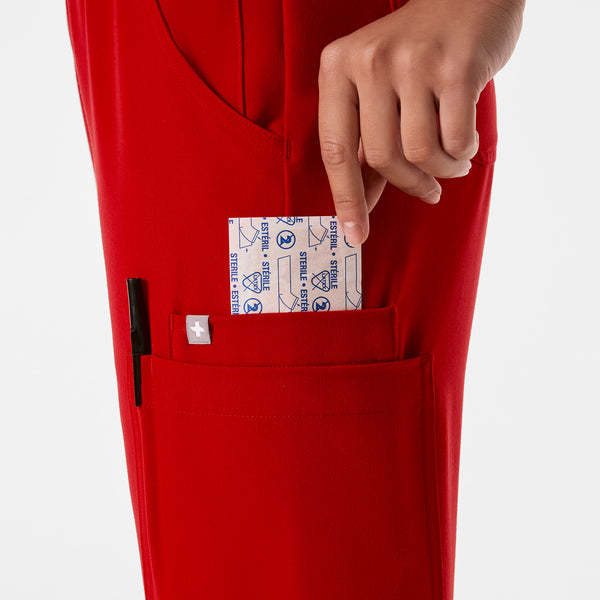 Women's Winning Red Uman Relaxed - Petite Jogger Scrub Pant
