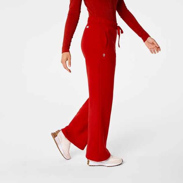 Women's Winning Red Off-Shift Wide-Leg - Sweatpant™