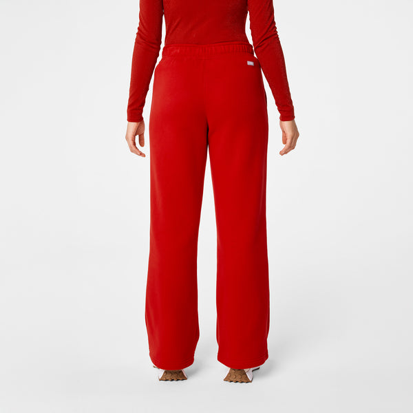 Women's Winning Red Off-Shift Wide-Leg - Sweatpant™