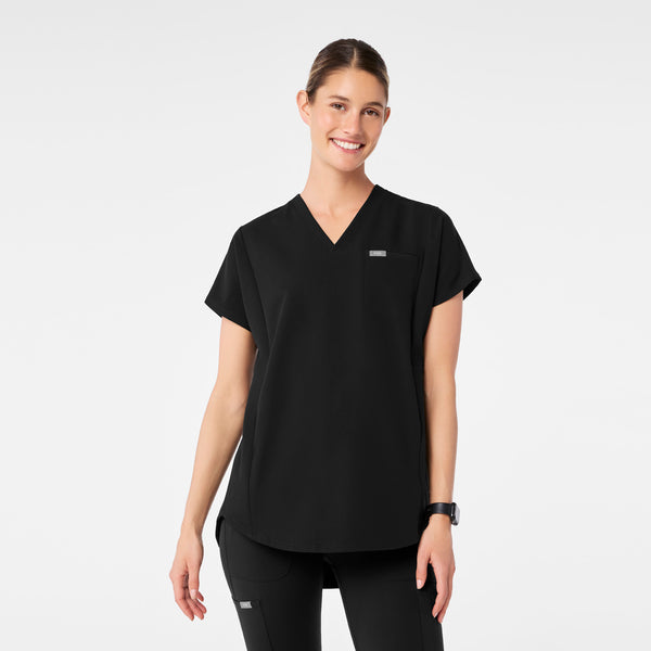 Women's Black Addison Tunic - Scrub Top