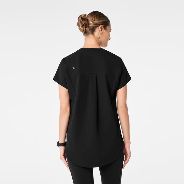 Women's Black Addison Tunic - Scrub Top