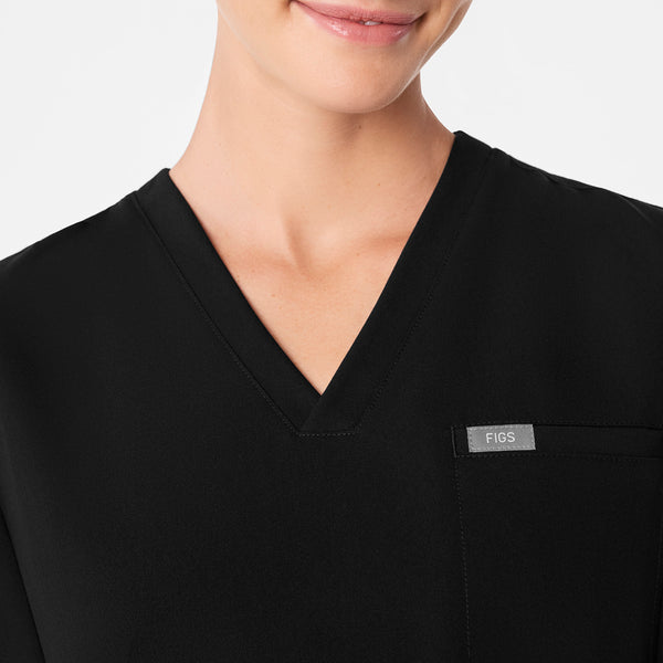 Women's Black Addison Tunic - Scrub Top