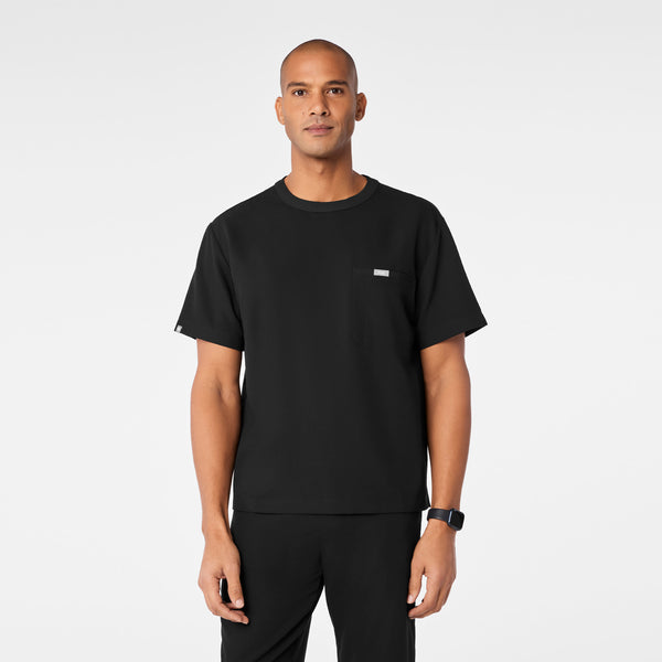 Men's Black Easton - Crewneck Scrub Top