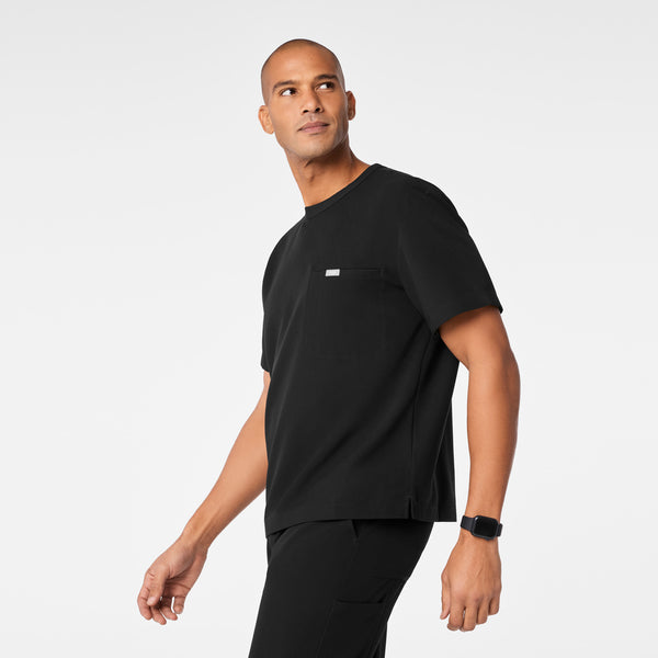 Men's Black Easton - Crewneck Scrub Top