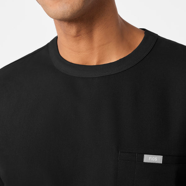 Men's Black Easton - Crewneck Scrub Top