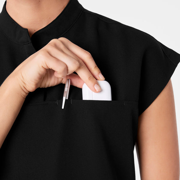 Women's Black Rafaela - Tunic Scrub Top™