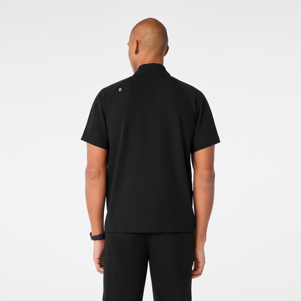 Men's Black Timmons - Mock-Neck Scrub Top