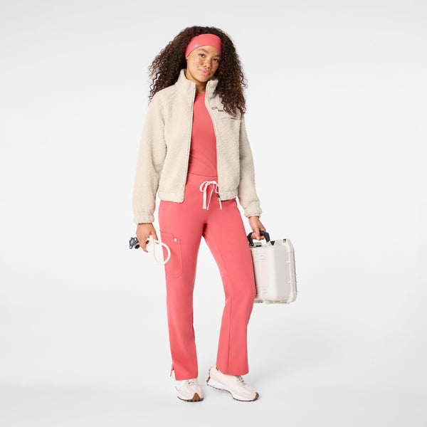 Women's Bone High-Pile - Fleece Bomber Jacket