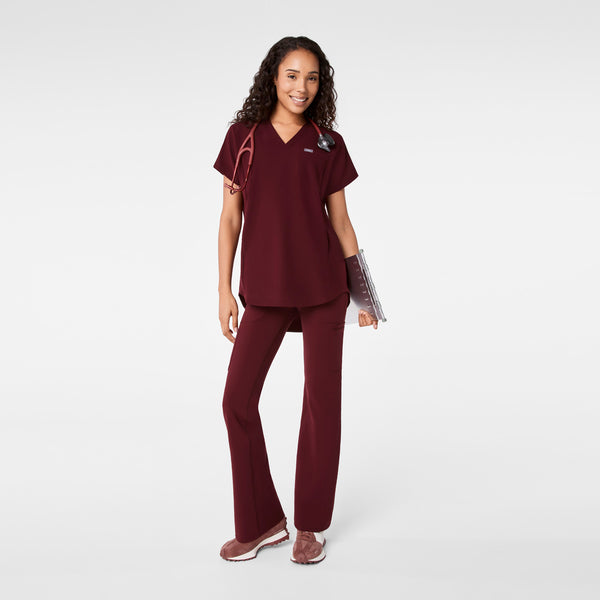 Women's Burgundy Addison Tunic - Scrub Top