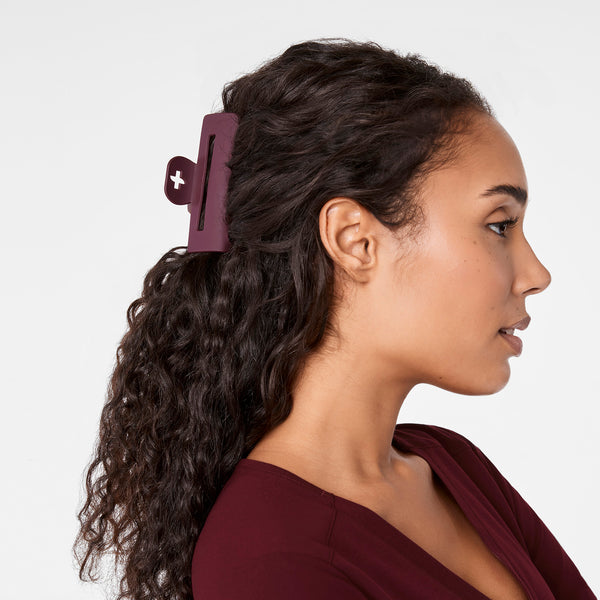 Burgundy FIGS Claw Clip
