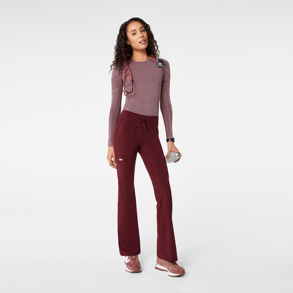 Women's Burgundy Ashland High-Rise - Flare ScrubLegging™