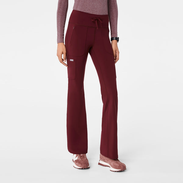 Women's Burgundy Ashland High-Rise - Flare ScrubLegging™