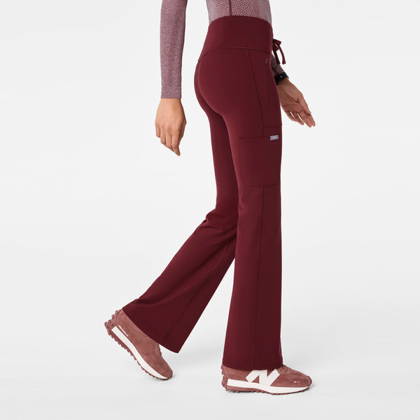 Women's Burgundy Ashland High-Rise - Flare ScrubLegging™