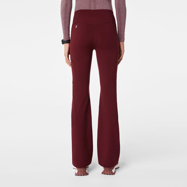 Women's Burgundy Ashland High-Rise - Flare ScrubLegging™