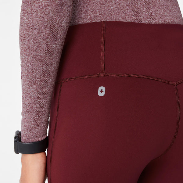 Women's Burgundy Ashland High-Rise - Flare ScrubLegging™