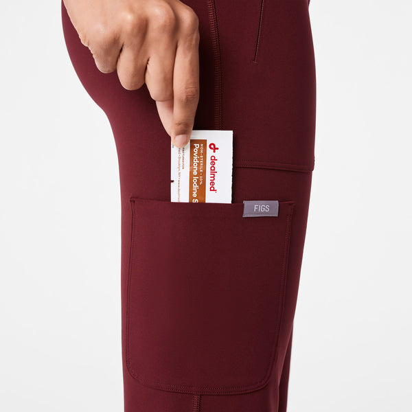 Women's Burgundy Ashland High-Rise - Flare ScrubLegging™