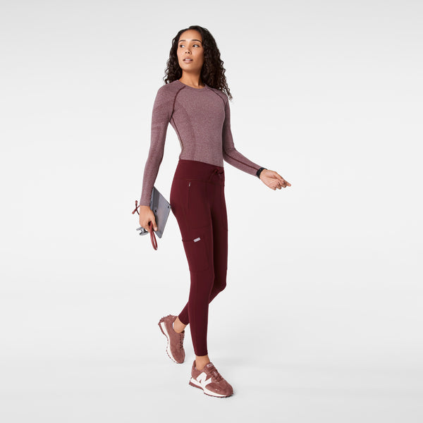 Women's Burgundy Ashland High-Rise - ScrubLegging™