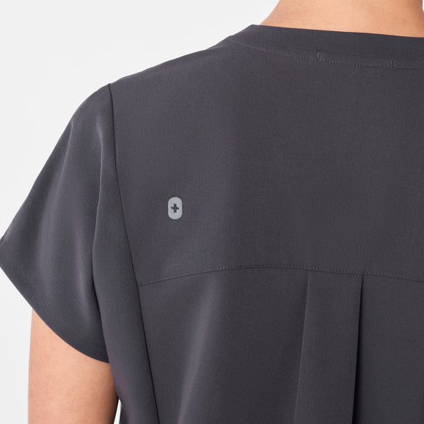 Women's Charcoal Addison Tunic- Scrub Top