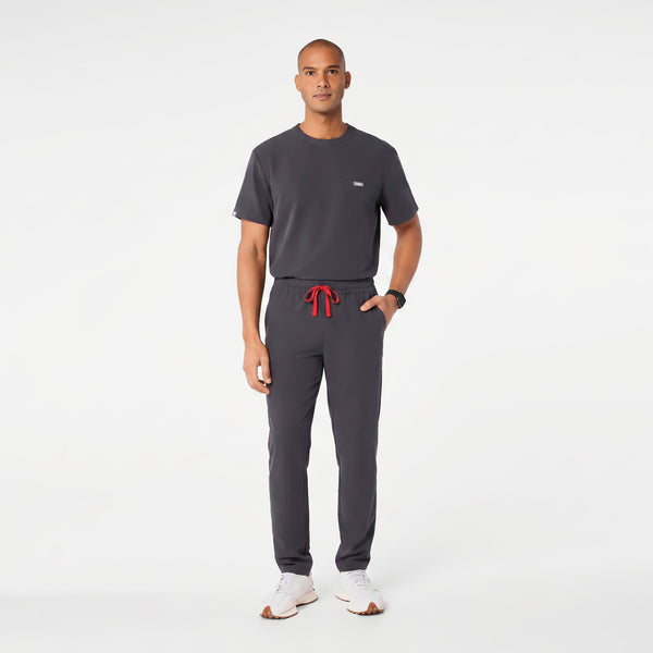 Men's Charcoal Easton - Crewneck Scrub Top