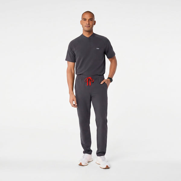 Men's Charcoal Stratton Henley - Scrub Top