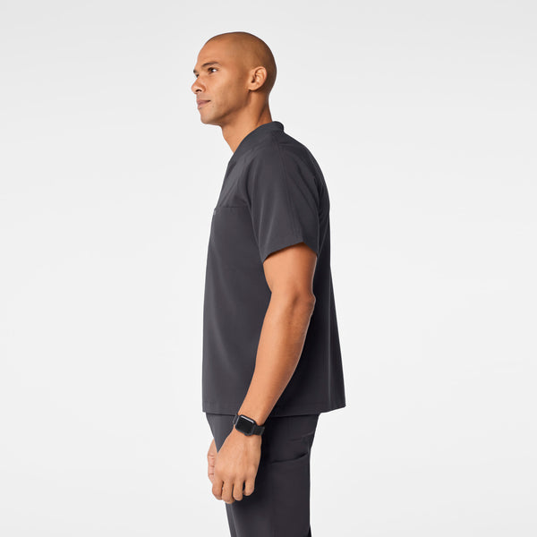 Men's Charcoal Stratton Henley - Scrub Top